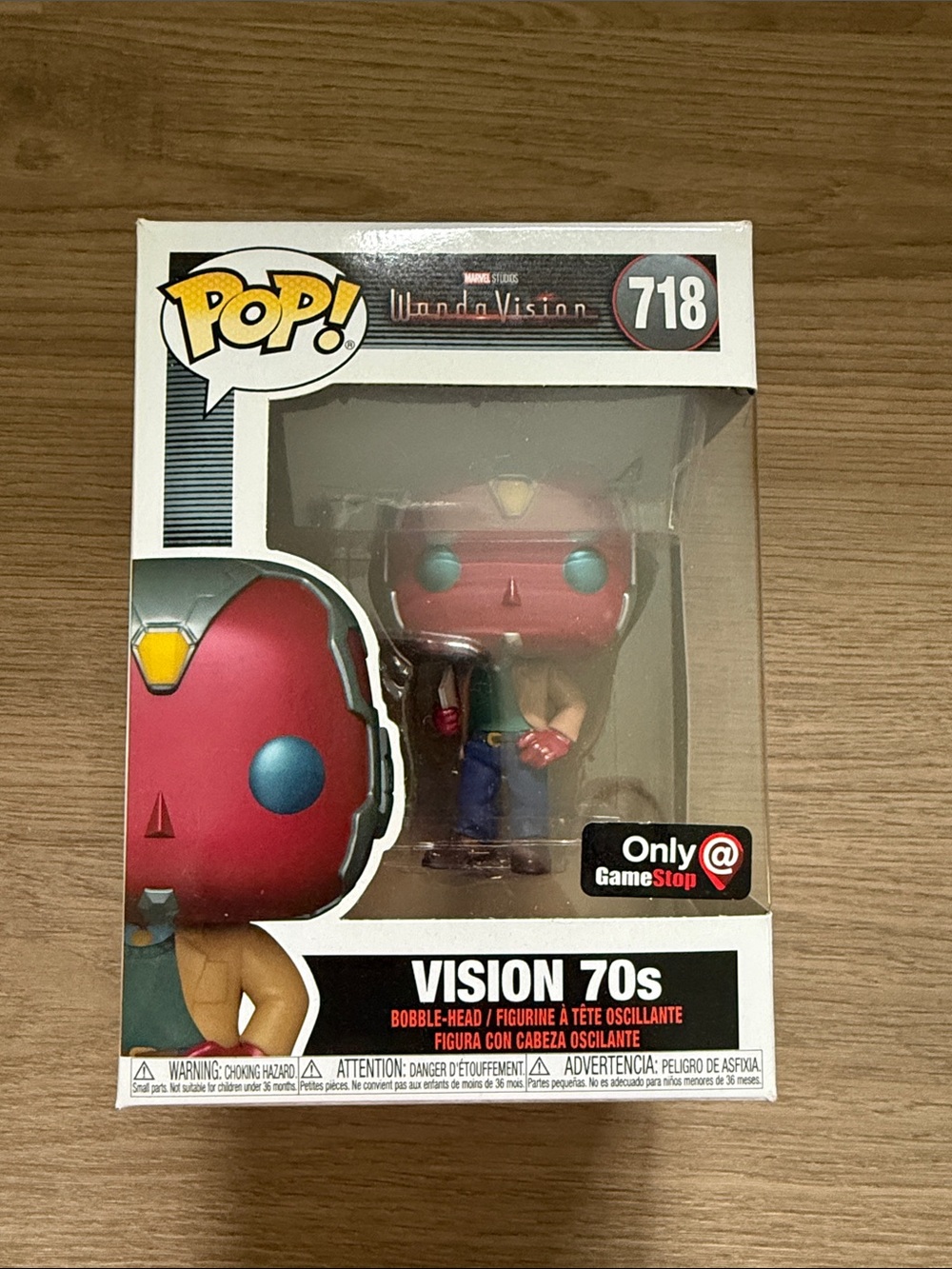 Funko Vision 70s Pop! Figure - Red, Teal, Tan